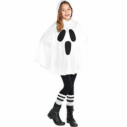 Kids White Ghost Poncho amscan Town Creek Trading Post - Free Shipping $50.00
