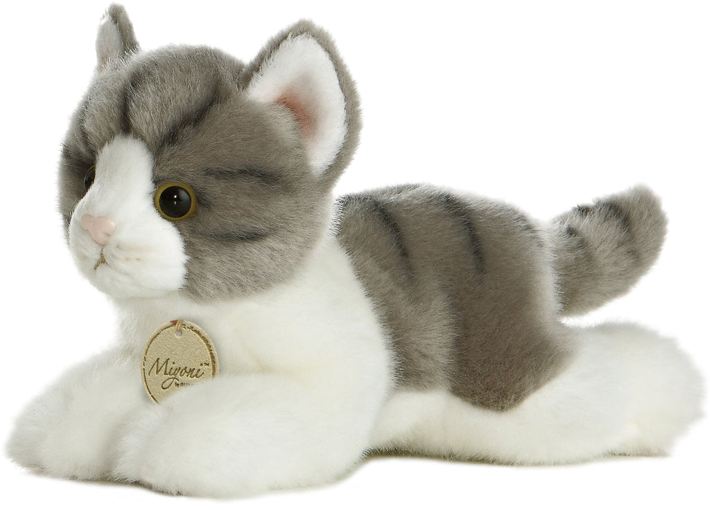 8" GREY TABBY CAT Aurora Town Creek Trading Post - Free Shipping $50.00