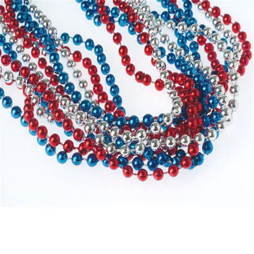 U.S. Toy Red, White, & Blue Metallic Necklaces US TOYS Town Creek Trading Post - Free Shipping $50.00