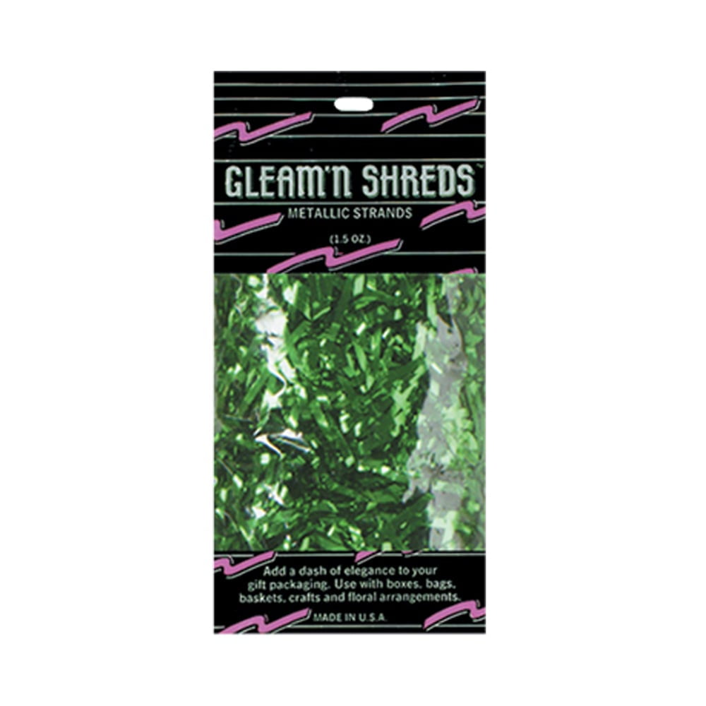 Gleam 'N Shreds Metallic Strands (green) Party Accessory (1 count) (1.5 Ozs/Pkg) Beistle Town Creek Trading Post - Free Shipping $50.00