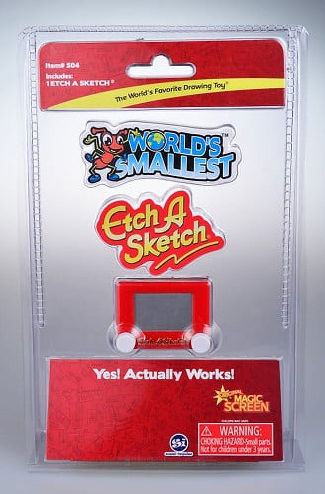 World's Smallest Etch a Sketch Red Super Impulse Town Creek Trading Post - Free Shipping $50.00