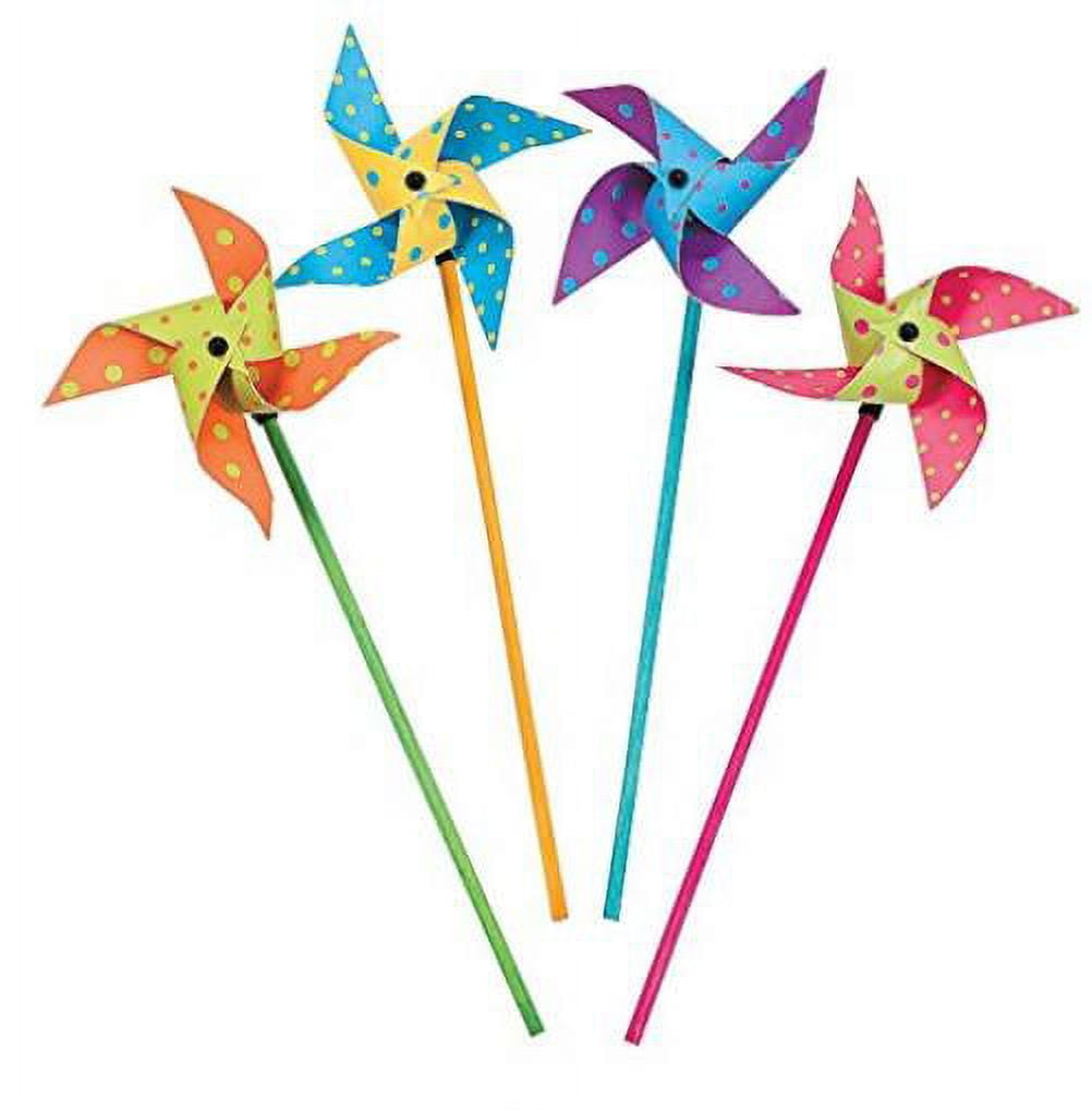 (NAB) BRIGHT POLKA DOTS PINWHEELS Fun Express Town Creek Trading Post - Free Shipping $50.00