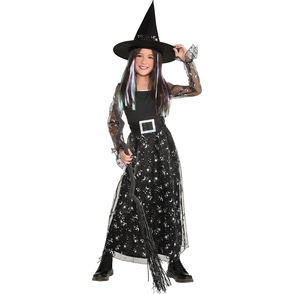 Starry Witch Costume Dress Set for Girls - Medium (8-10) amscan Town Creek Trading Post - Free Shipping $50.00