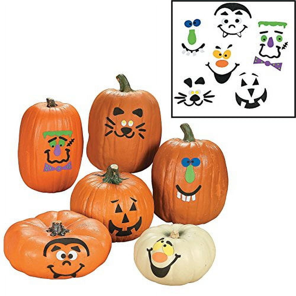 Foam Pumpkin Decorating Craft Kit -12 - Crafts for Kids and Fun Home Activities Fun Express Town Creek Trading Post - Free Shipping $50.00