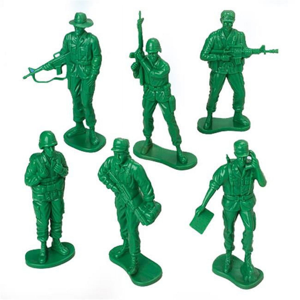 1 Dozen Large Soldiers (approxiamtely 4.5" each) US TOYS Town Creek Trading Post - Free Shipping $50.00