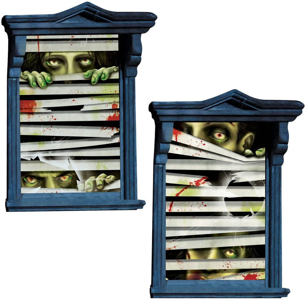 33.5" x 65" Horror Eyes - Easy Attach Window Decorations amscan Town Creek Trading Post - Free Shipping $50.00