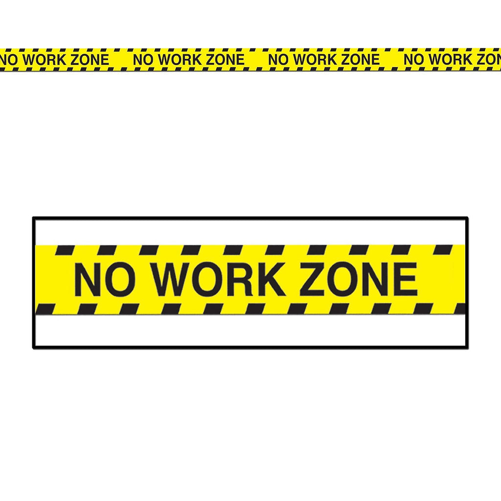 No Work Zone Party Tape Party Accessory (1 count) (1/Pkg) Beistle Town Creek Trading Post - Free Shipping $50.00