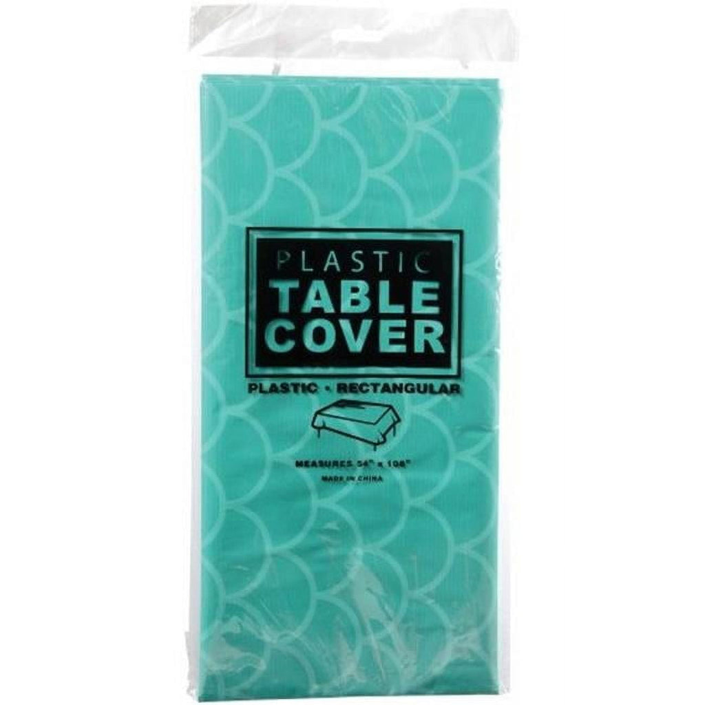 U.S. Toy Mermaid Scale Table Cover, Teal, 1 Count (Pack of 1) US TOYS Town Creek Trading Post - Free Shipping $50.00