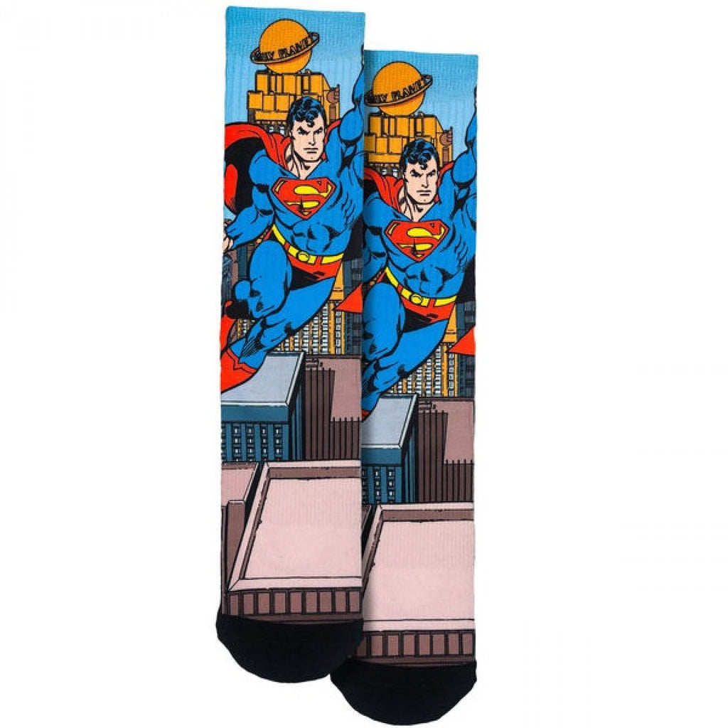 Classic Superman Crew Socks - SHOE SIZE (8-13 Men) (5-10 women) Spoontiques Town Creek Trading Post - Free Shipping $50.00