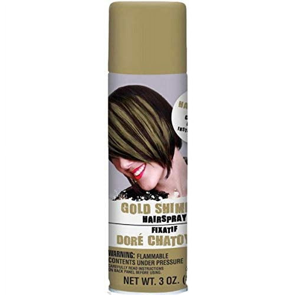 Shimmer Gold Hair Spray 3 oz amscan Town Creek Trading Post - Free Shipping $50.00