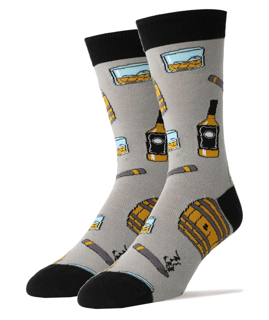 Whiskey Me Crew Socks - MENS - (Size 6-12) By OOOH YEAH OOOH YEA Town Creek Trading Post - Free Shipping $50.00