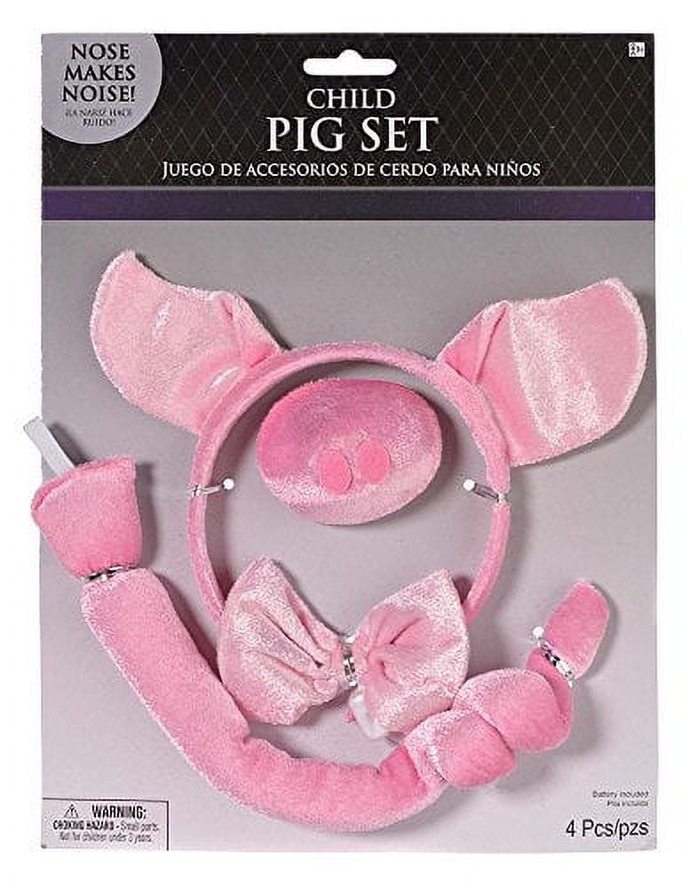Pig Face Accessory Kit with Sound for kids (Standard Size) amscan Town Creek Trading Post - Free Shipping $50.00