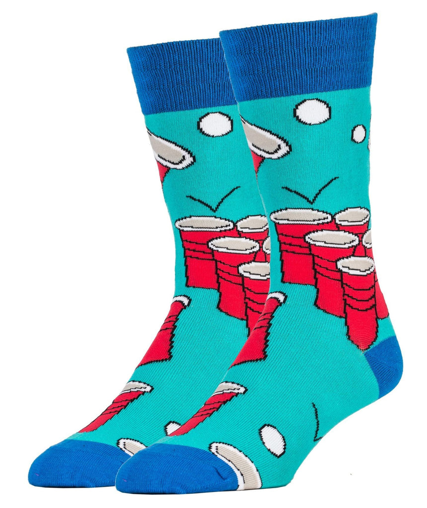 Beer Pong Crew Socks - MENS - (Size 6-12) By OOOH YEAH OOOH YEA Town Creek Trading Post - Free Shipping $50.00