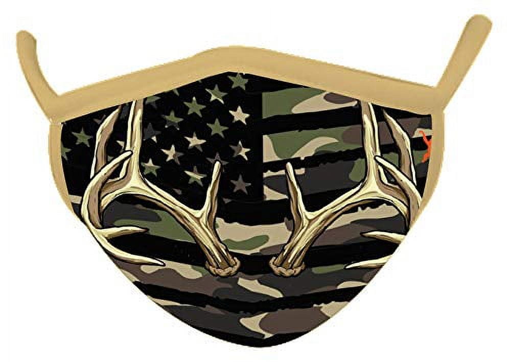 Camo American Flag Antler Green Face Mask (Kids) WILD REPUBLIC Town Creek Trading Post - Free Shipping $50.00