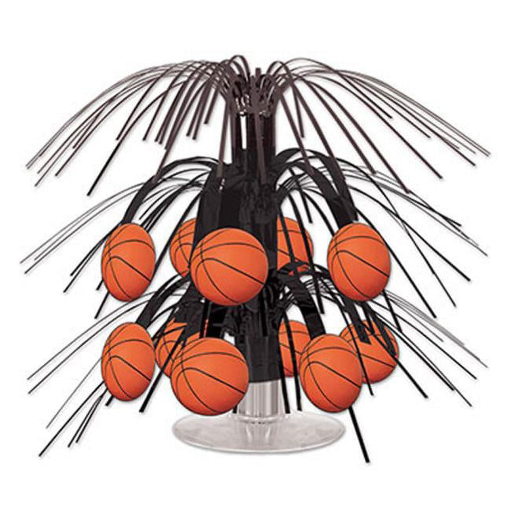 Beistle Basketball Mini Cascade Centerpiece, 7 1/2-Inch, Black/Brown Beistle Town Creek Trading Post - Free Shipping $50.00
