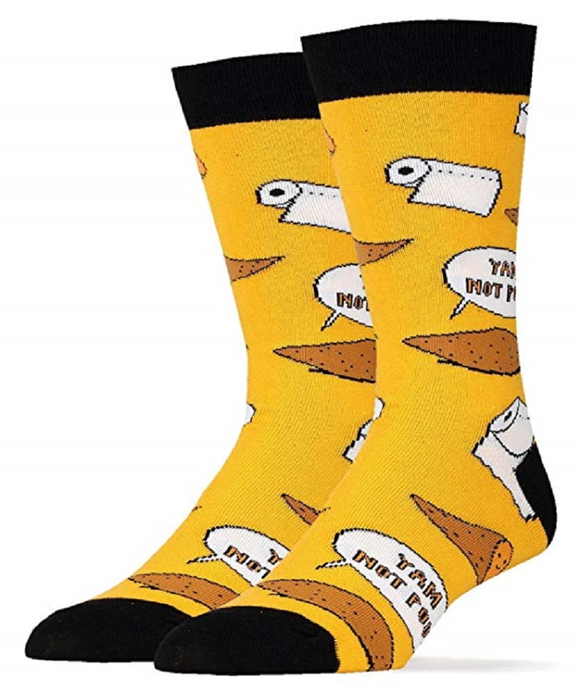 Yam Not Poop Crew Socks - MENS - (Size 6-12) By OOOH YEAH OOOH YEA Town Creek Trading Post - Free Shipping $50.00