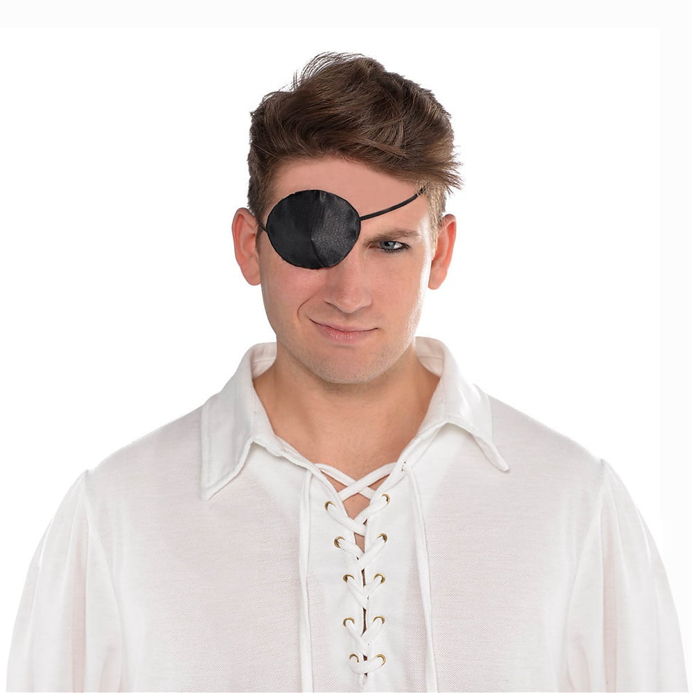 Pirate Black Silk Eye Patch amscan Town Creek Trading Post - Free Shipping $50.00