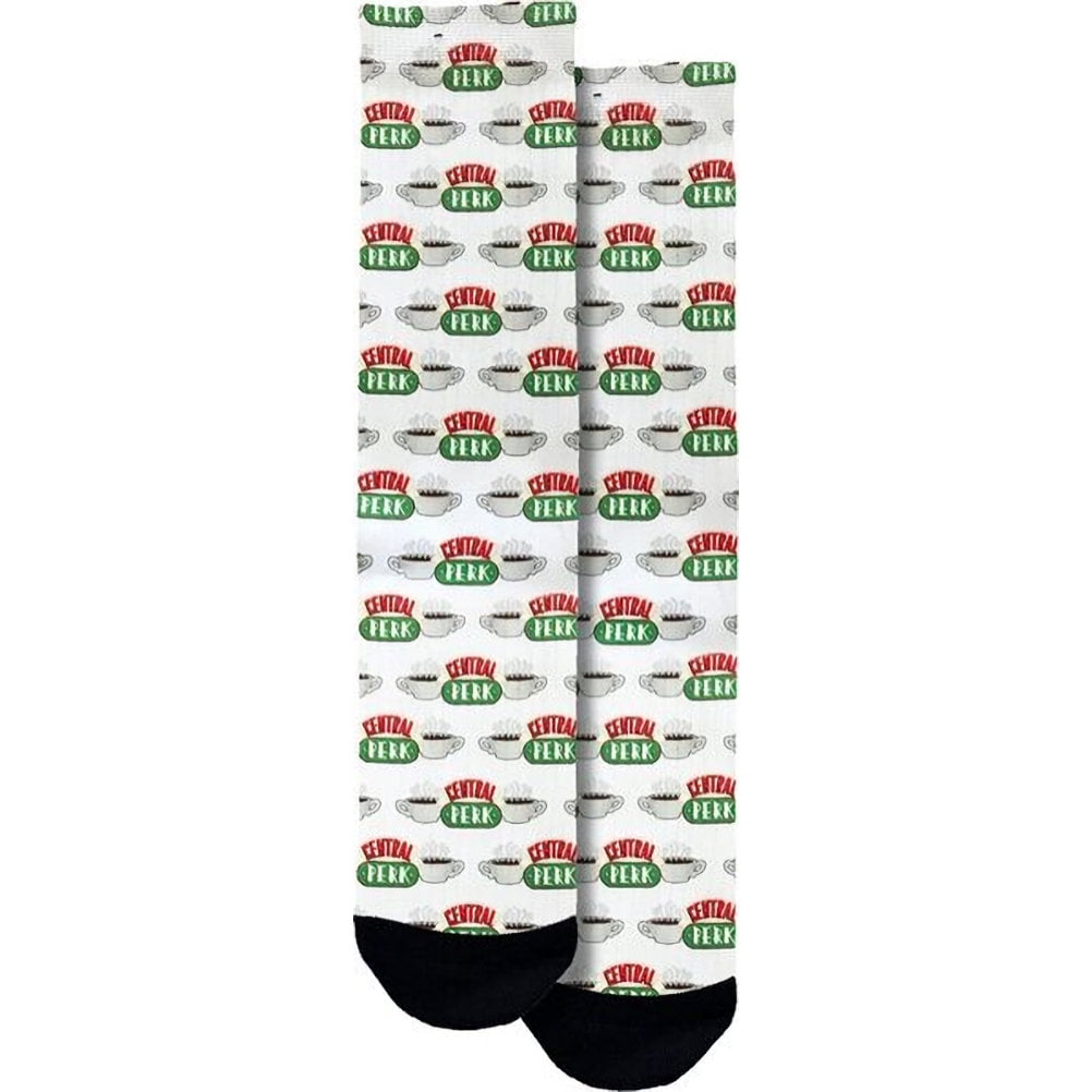 Central Perk Coffee Logo Brand Crew Socks - SHOE SIZE (8-13 Men) (5-10 women) Spoontiques Town Creek Trading Post - Free Shipping $50.00