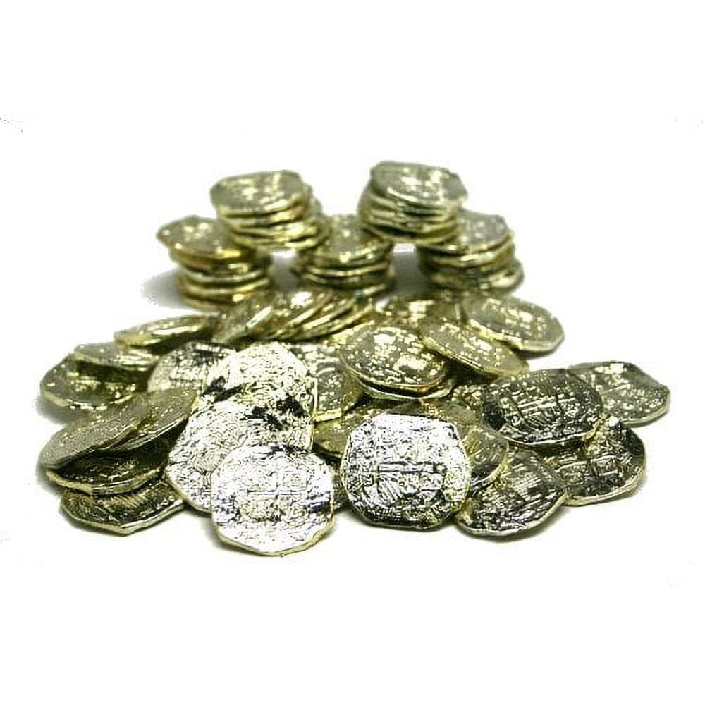 US Toy -Ancient Pirate Coins, 1 1/2 inches (1-Pack of 72) US TOYS Town Creek Trading Post - Free Shipping $50.00