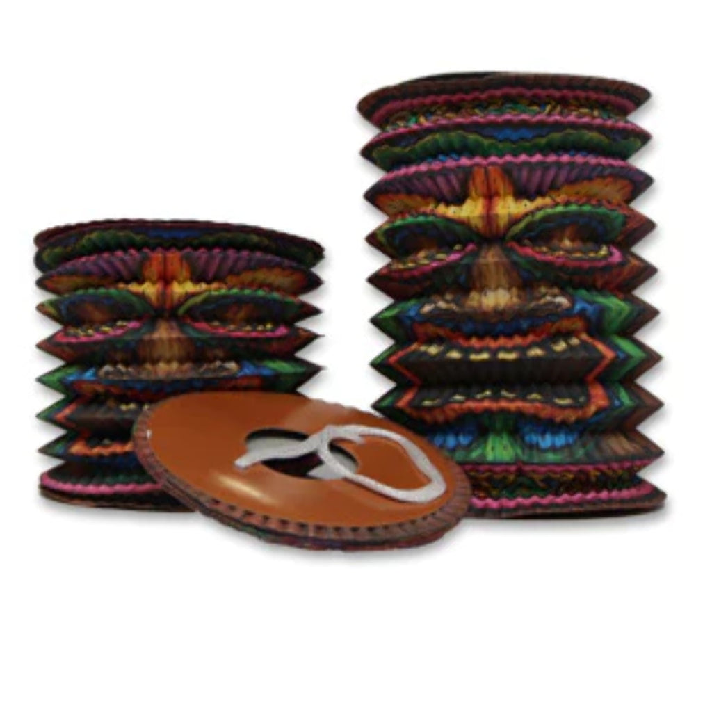 Beistle Tiki Paper Lanterns, 9-Inch, Multicolor Beistle Town Creek Trading Post - Free Shipping $50.00