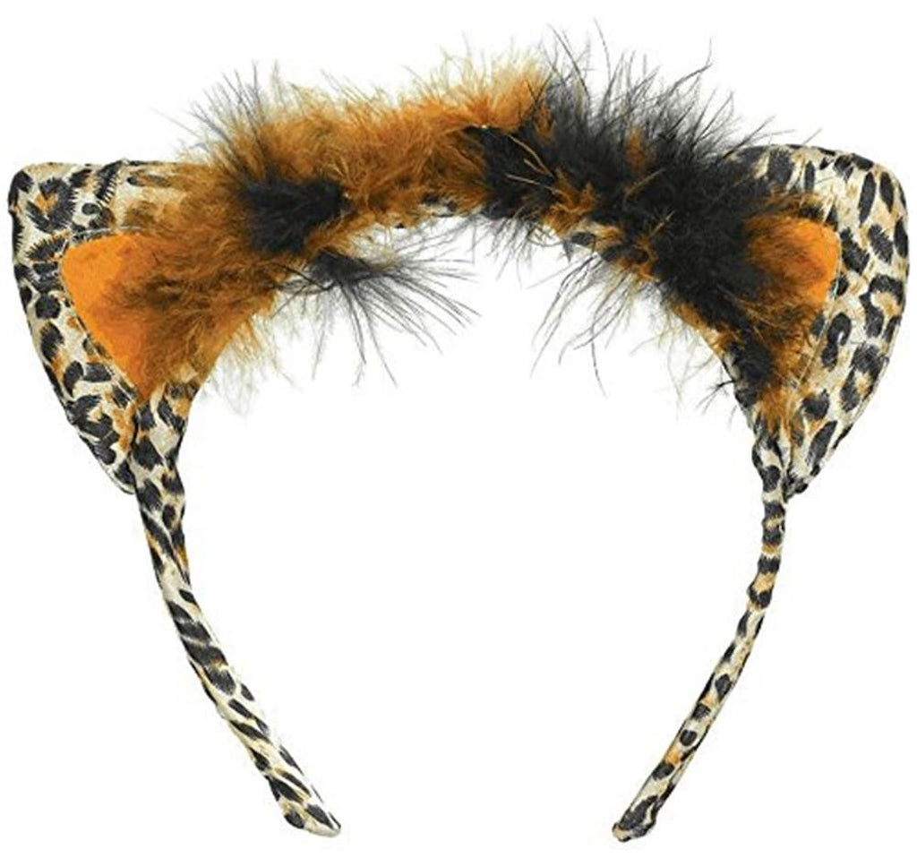 Gold & Dark Spotted Leopard Cat Ears Headband amscan Town Creek Trading Post - Free Shipping $50.00