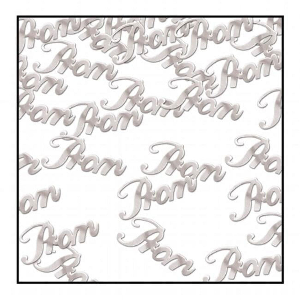 Beistle Prom Confetti, 0.5 oz, Silver Beistle Town Creek Trading Post - Free Shipping $50.00