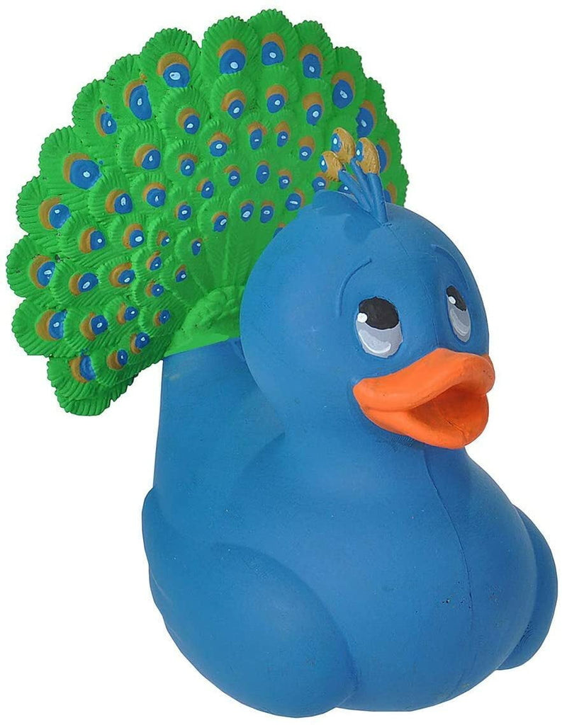 4" Peacock Rubber Duck Toy WILD REPUBLIC Town Creek Trading Post - Free Shipping $50.00