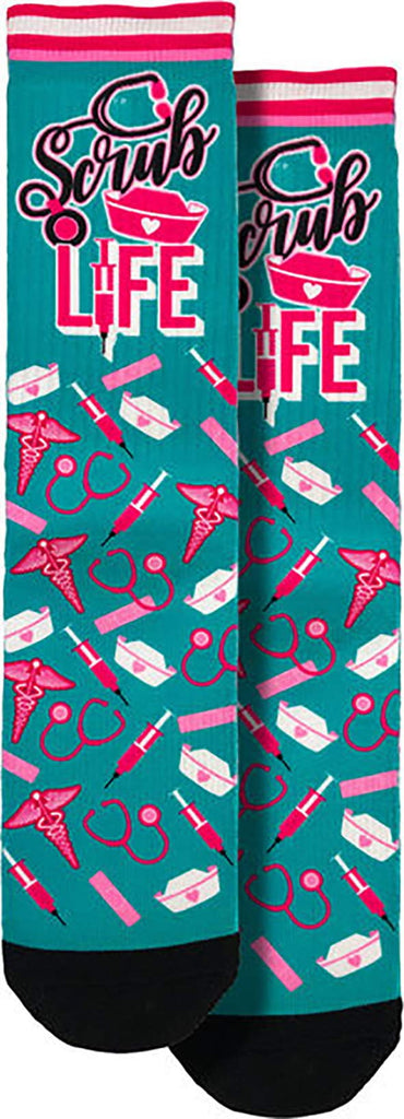 Scrub Nurse Crew Socks - SHOE SIZE (8-13 Men) (5-10 women) Spoontiques Town Creek Trading Post - Free Shipping $50.00