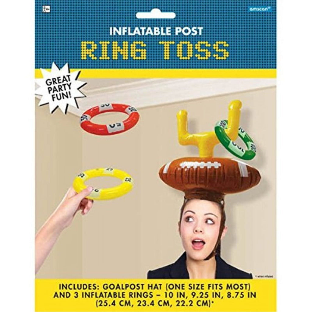 Inflatable Football and Goal Post Ring Toss Game amscan Town Creek Trading Post - Free Shipping $50.00