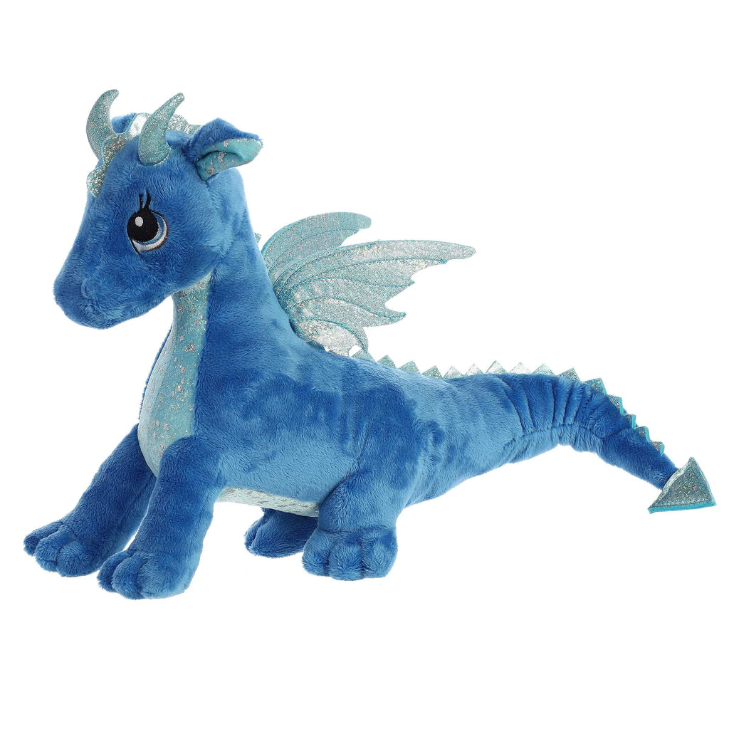 12" Indigo Dragon Plush Enchanting Sparkle Tales Aurora Town Creek Trading Post - Free Shipping $50.00