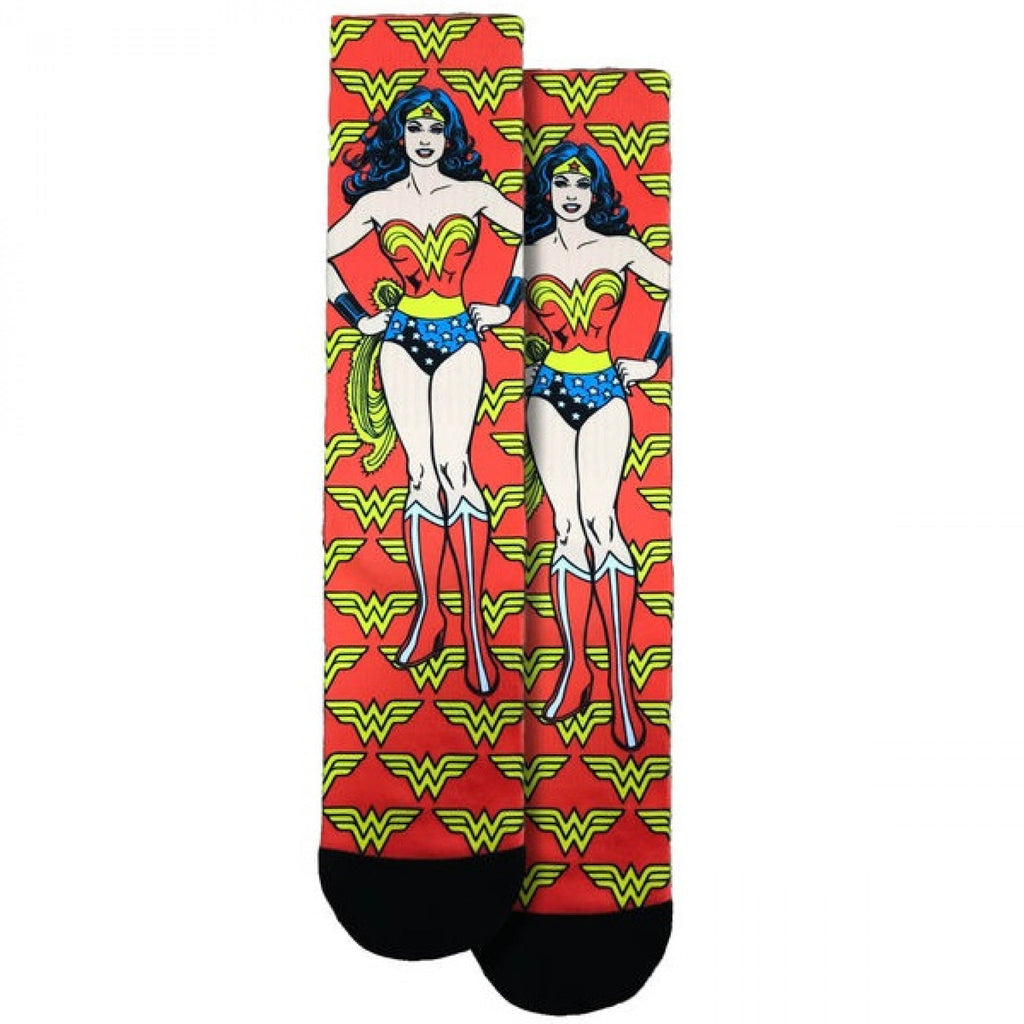 Classic Wonder Woman Crew Socks - SHOE SIZE (8-13 Men) (5-10 women) Spoontiques Town Creek Trading Post - Free Shipping $50.00