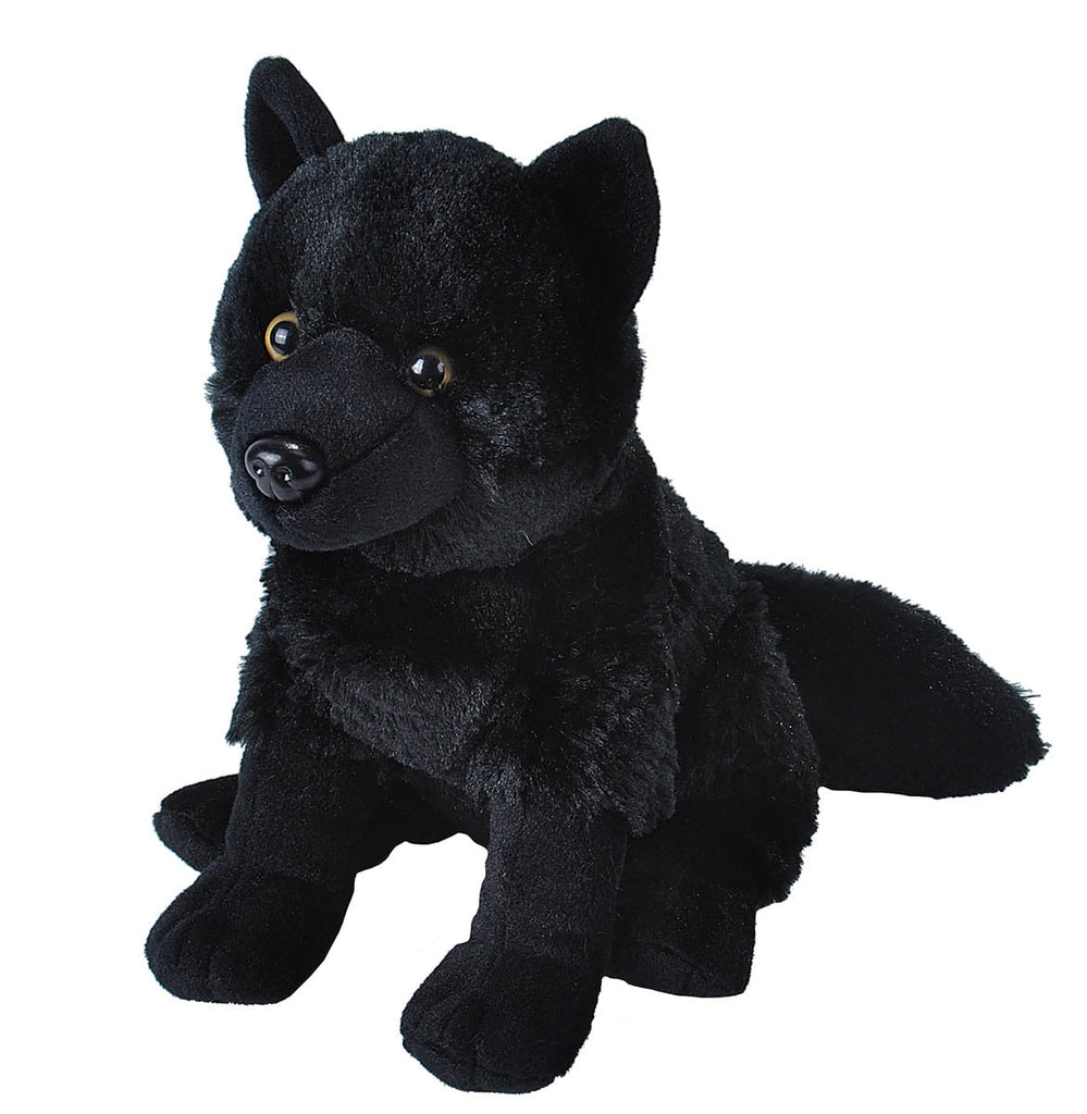 12" Black Wolf Plush WILD REPUBLIC Town Creek Trading Post - Free Shipping $50.00