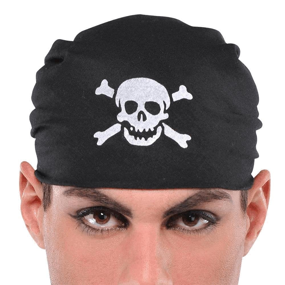 Black Jolly Roger Pirate Bandana with Skull and Crossbones amscan Town Creek Trading Post - Free Shipping $50.00