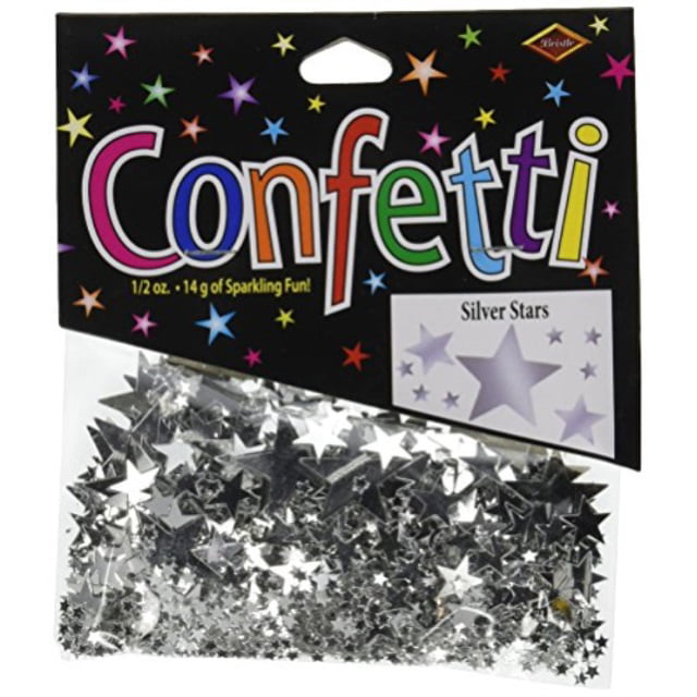 Beistle CN131 Stars Confetti Tableware Decorations, Birthday Party Supplies, 0.5 Ounces, Silver Beistle Town Creek Trading Post - Free Shipping $50.00