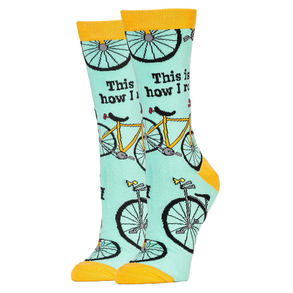 How I Roll Bike Crew Socks - MENS - (Size 6-12) By OOOH YEAH OOOH YEA Town Creek Trading Post - Free Shipping $50.00