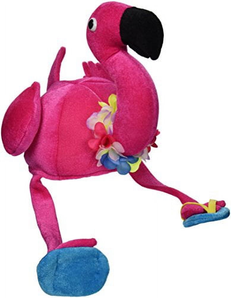 Plush Flamingo Hat Party Accessory (1 count) (1/Pkg) Beistle Town Creek Trading Post - Free Shipping $50.00