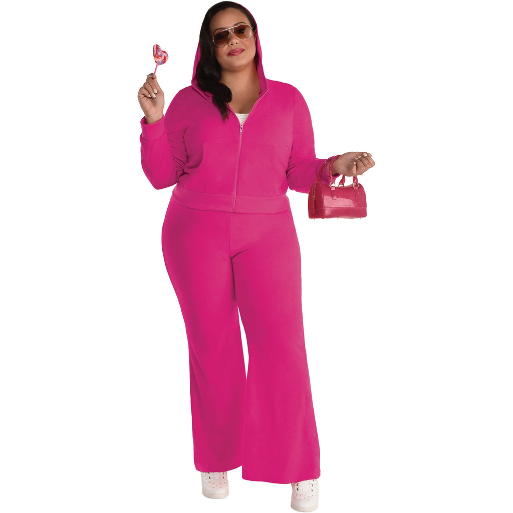Hot Pink Couture Cutie Womens Outfit Set - Plus XXL (18-20) amscan Town Creek Trading Post - Free Shipping $50.00