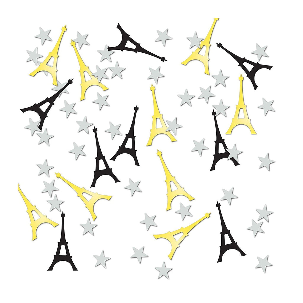 Beistle Eiffel Tower Confetti; Black/Gold/Silver 5/Pack CN300 Beistle Town Creek Trading Post - Free Shipping $50.00