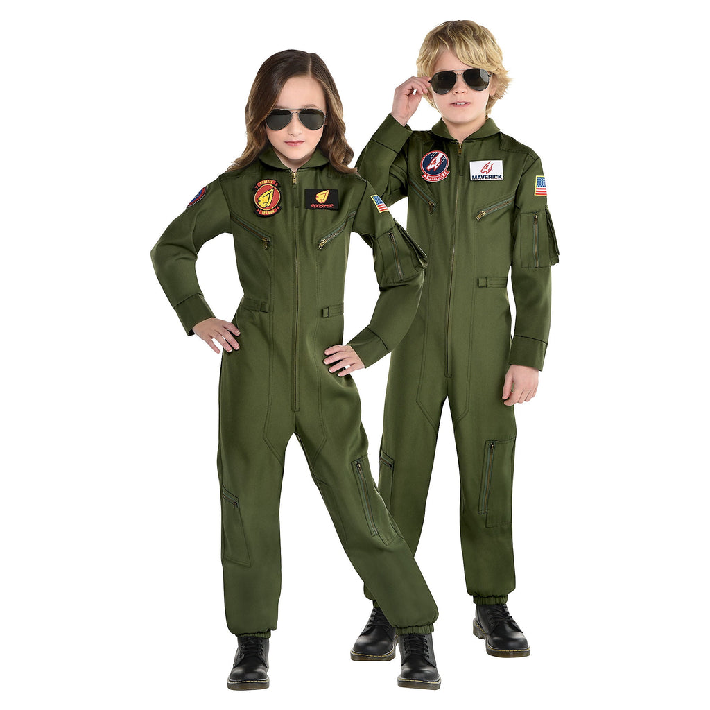 Top Gun - Maverick Flight Costume for Kids - Medium (8-10) amscan Town Creek Trading Post - Free Shipping $50.00