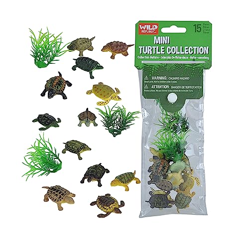 15 Piece Mini Turtle Set in a Polybag WILD REPUBLIC Town Creek Trading Post - Free Shipping $50.00