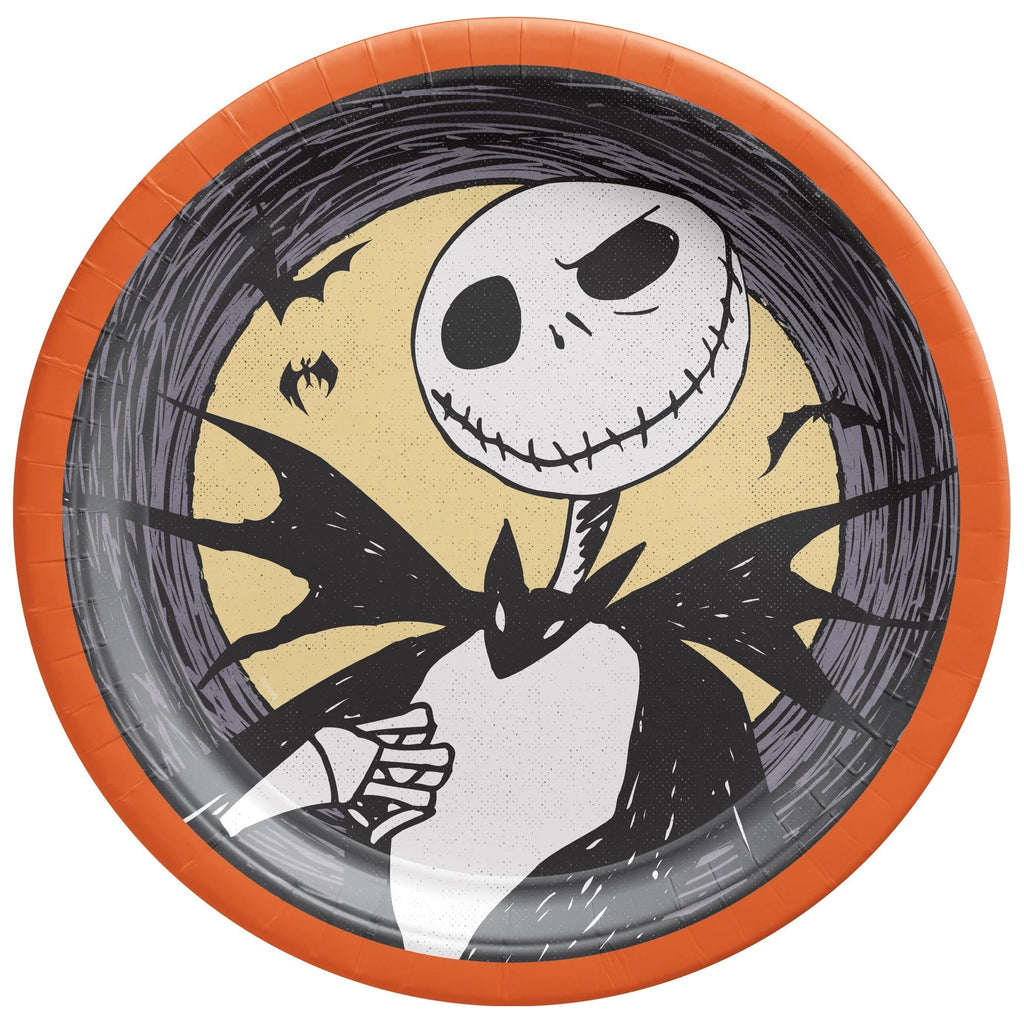 10" Nightmare Before Christmas - Pumpkin King Round Plates 18 ct amscan Town Creek Trading Post - Free Shipping $50.00