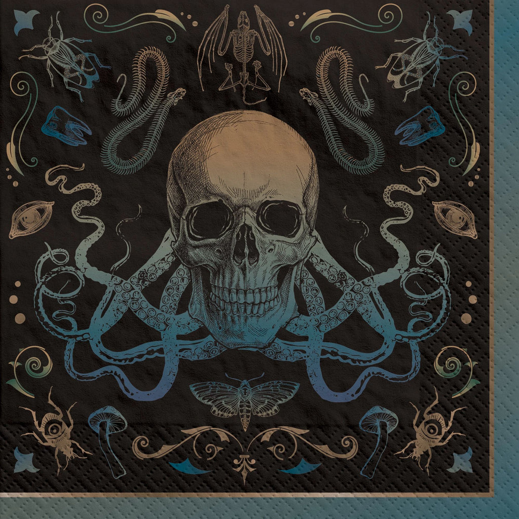 6" x 5" Dark Academia Luncheon Napkins amscan Town Creek Trading Post - Free Shipping $50.00