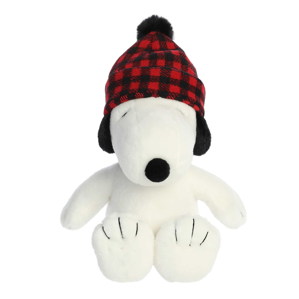 11" WINTER PLAID SNOOPY Aurora Town Creek Trading Post - Free Shipping $50.00