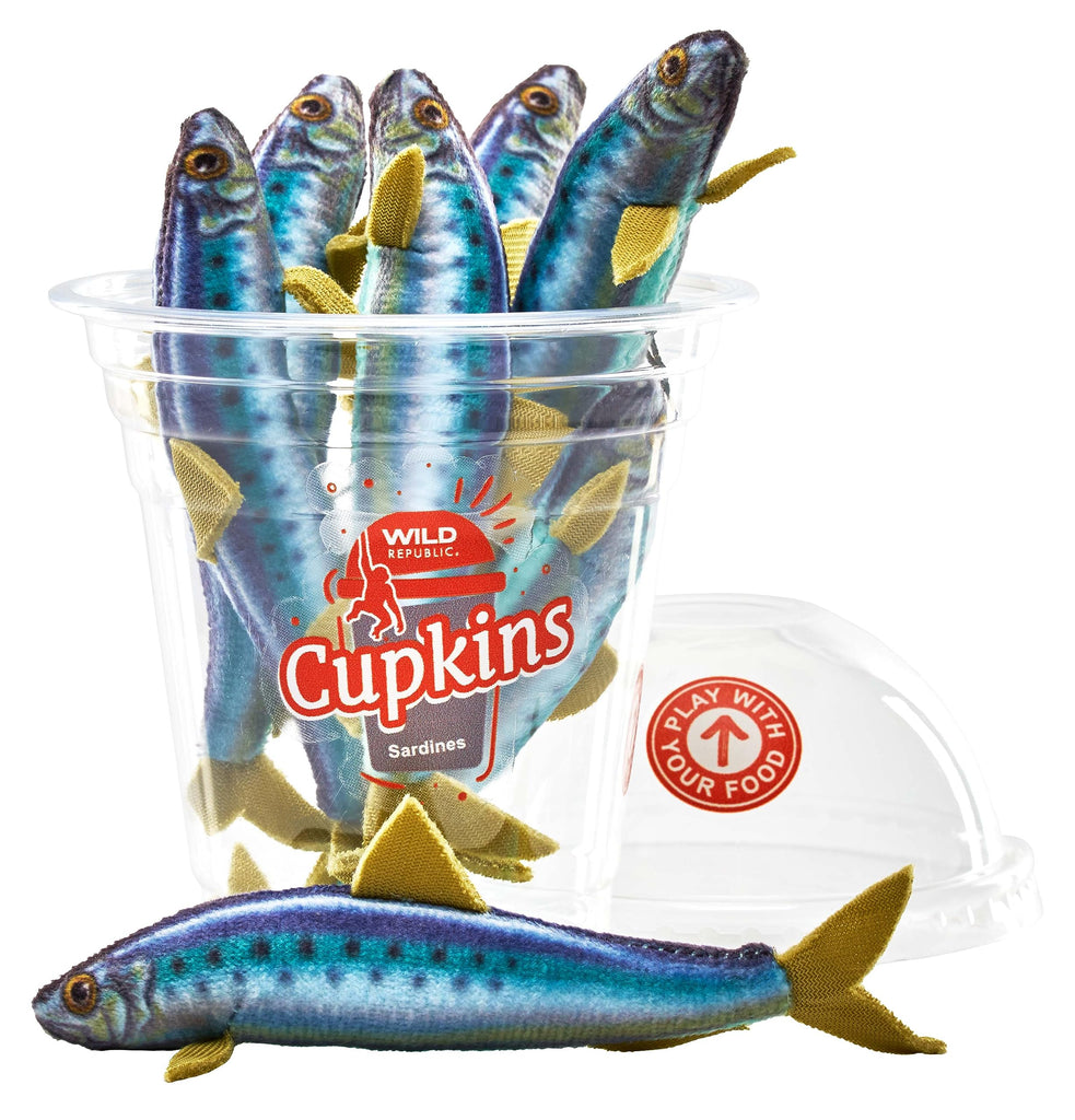 Cup of Sardines Plush WILD REPUBLIC Town Creek Trading Post - Free Shipping $50.00