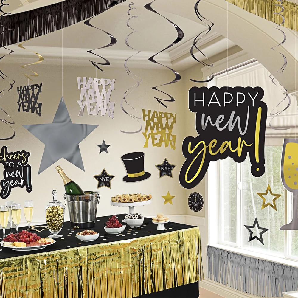 Happy New Year's Party Decorating Kit amscan Town Creek Trading Post - Free Shipping $50.00