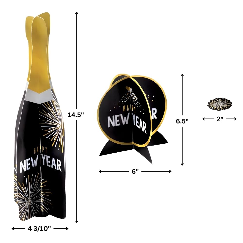 39 Piece Happy New Year’s Party Decoration Kit amscan Town Creek Trading Post - Free Shipping $50.00