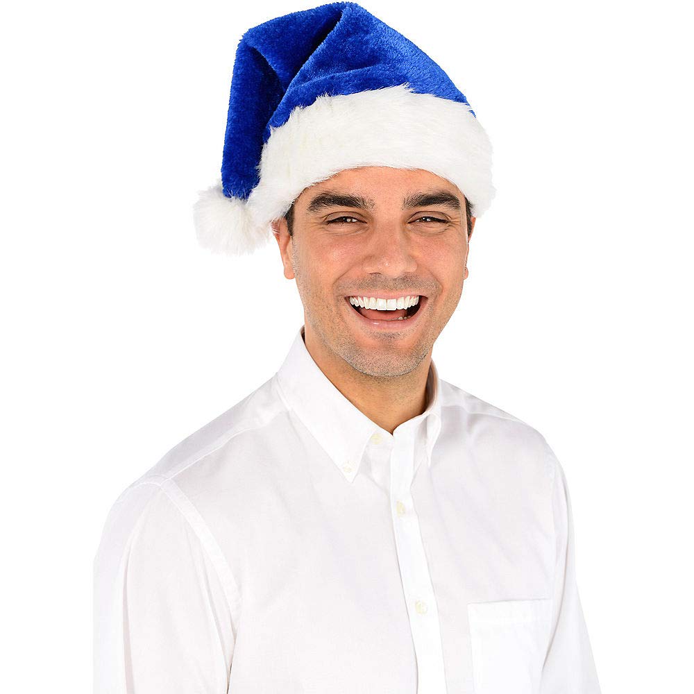 15" x 11" Blue & White Faux Fur Santa Hat amscan Town Creek Trading Post - Free Shipping $50.00
