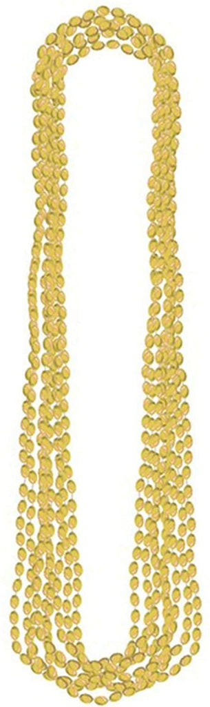 30" Gold Metallic Bead Necklaces (Pack of 8) amscan Town Creek Trading Post - Free Shipping $50.00