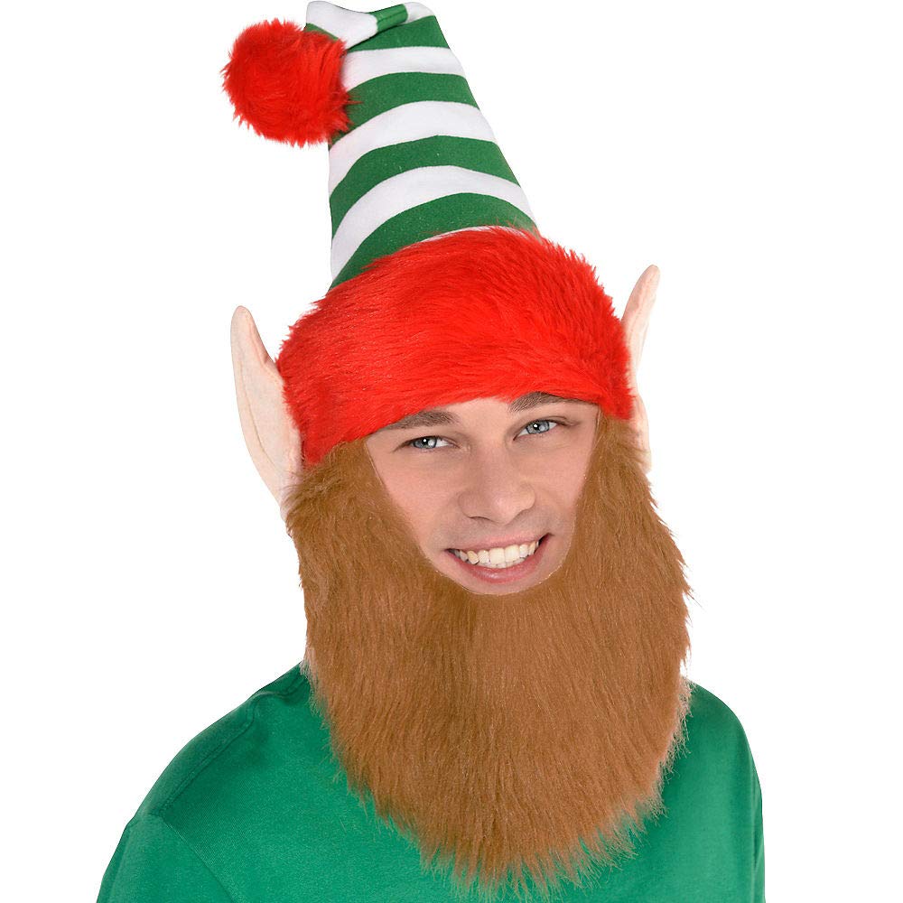 HAT ELF W/ BEARD (6/48) amscan Town Creek Trading Post - Free Shipping $50.00