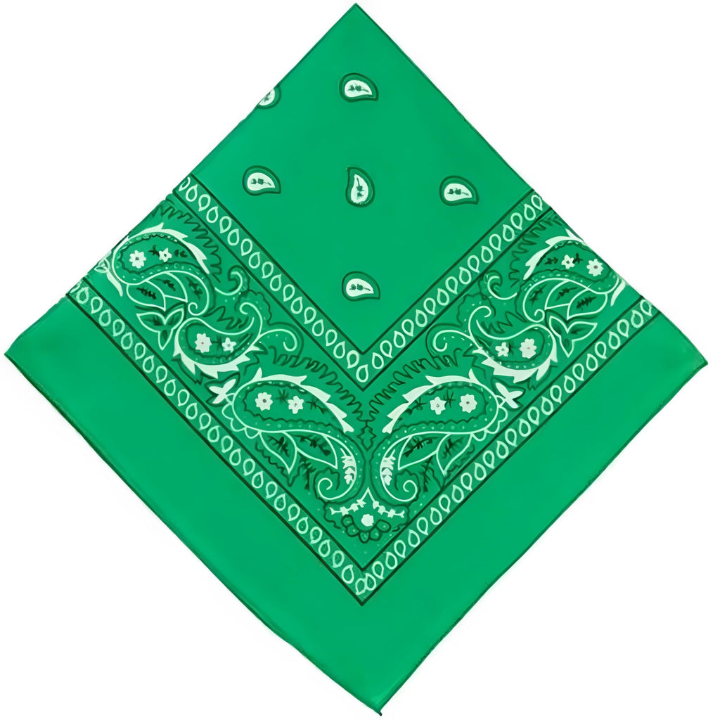 Green Bandana - 20"x20" amscan Town Creek Trading Post - Free Shipping $50.00